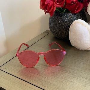 Stylish transparent sunglasses